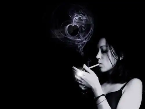 谁给张颓废抽烟的头像,要有很多烟在空气中的那种,黑色的,越颓废越好.