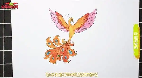 凤凰怎么画凤凰简笔画漂亮卡通