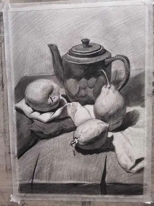 七中学生素描临摹