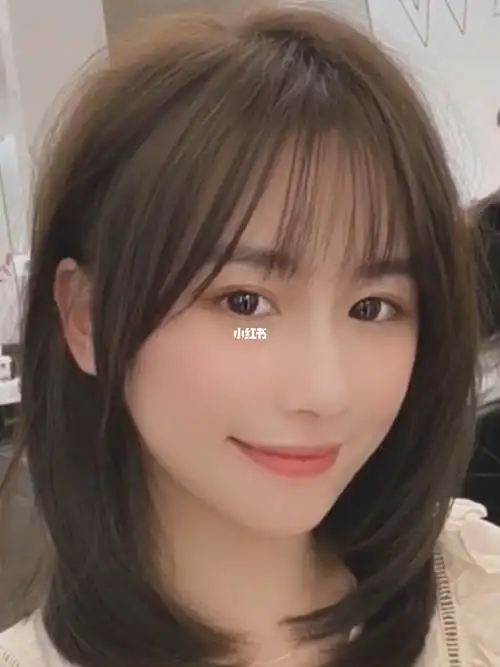 减龄锁骨发分享中长发发型在家极简打理