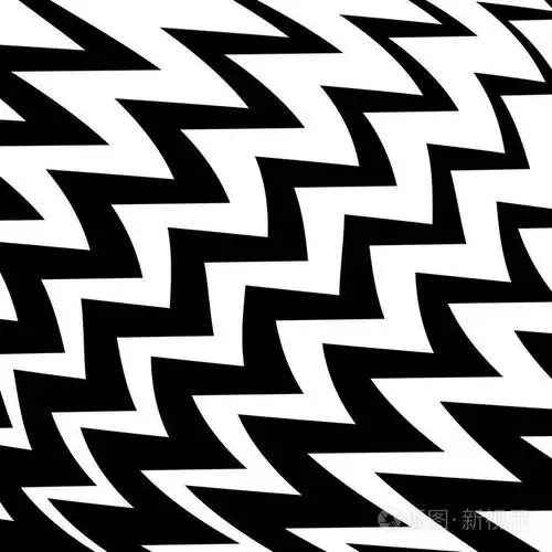 几何简单锯齿形打印, 波形图案