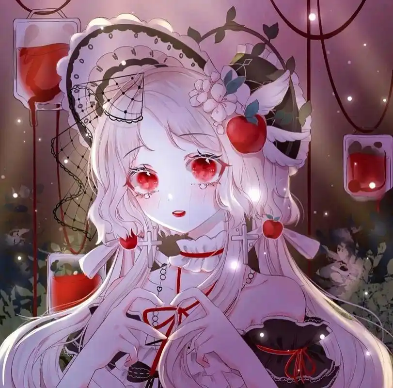 暗黑系可爱动漫女生头像