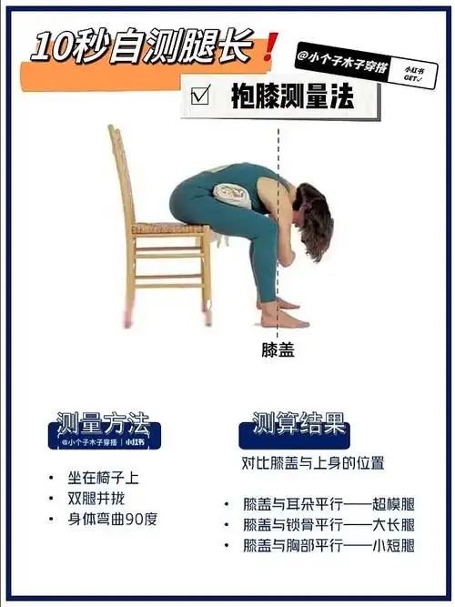 测量腿长的方法给姐妹们宝子们赶紧来看看自己是超模腿还是大长腿还是