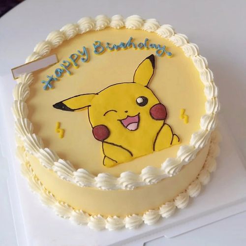 芙瑞多 皮卡丘卡通送孩子网红新鲜生日蛋糕同城配送创意定制儿童玩偶