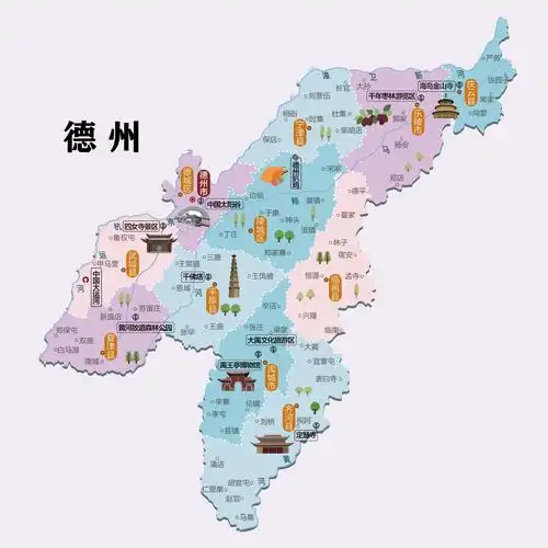 山东各市旅游景点图