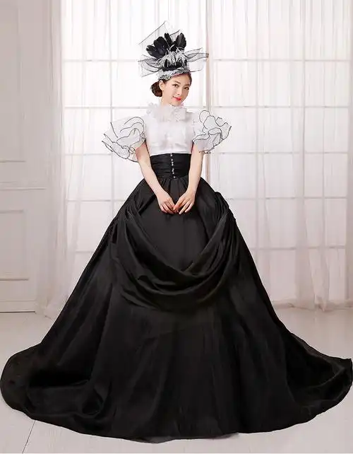 欧洲宫廷女裙欧式复古演出服装贵族公主化装舞会主持艺考服装出租