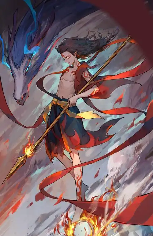 哪吒插画图片壁纸