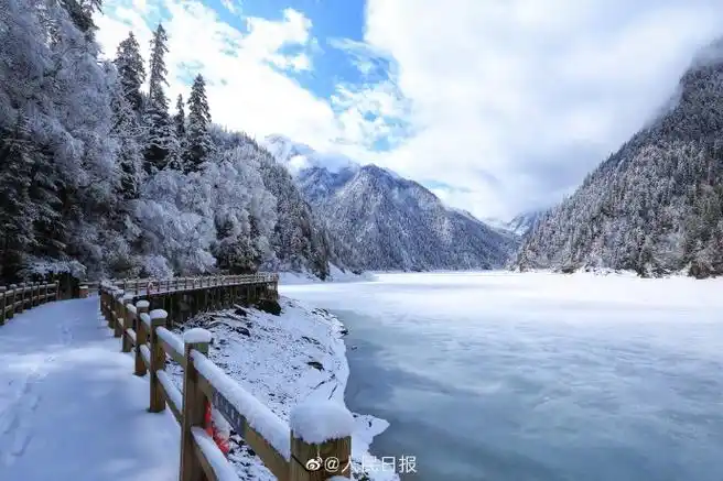 九寨沟春雪##九寨沟雪景壁纸