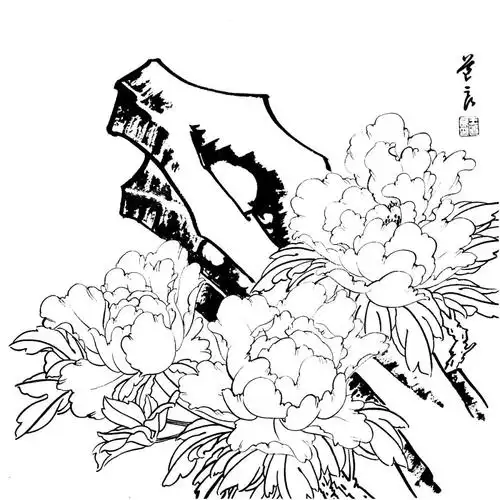 你想要的工笔花鸟白描线稿都在这了