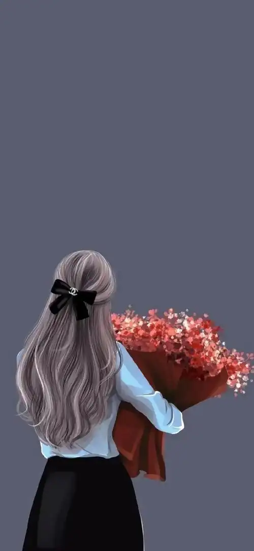 手机壁纸|高清女神背影壁纸,美丽而神秘