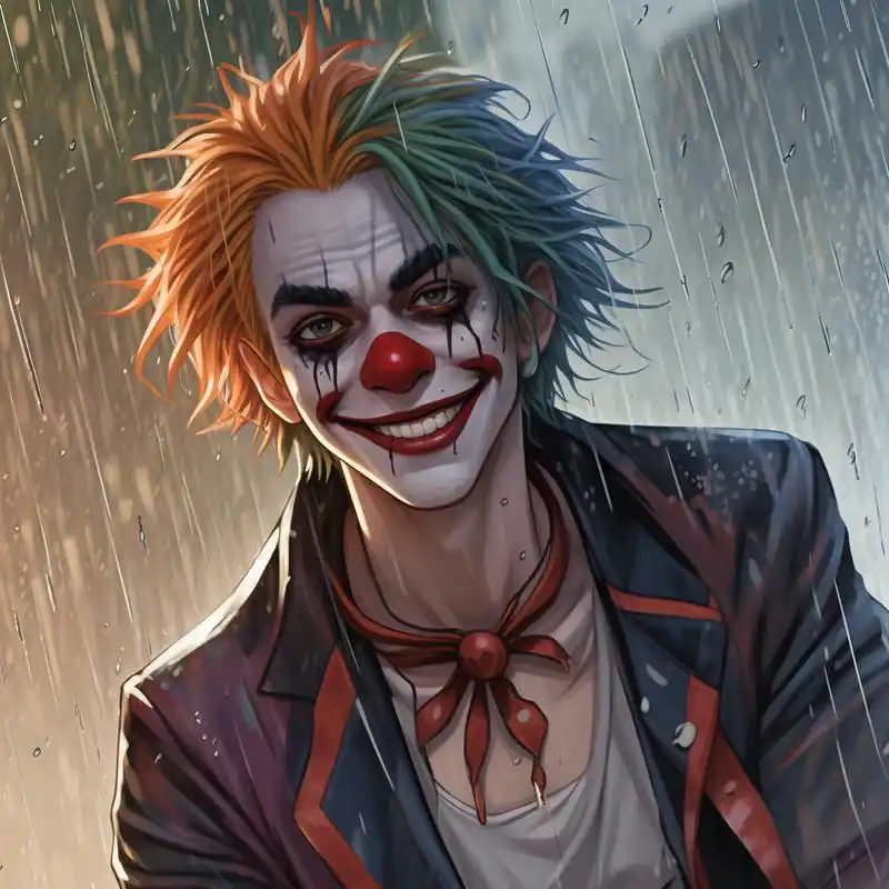 00孤独小丑的伤感世界91 在这个喧嚣的世界里,小丑总是带着笑脸