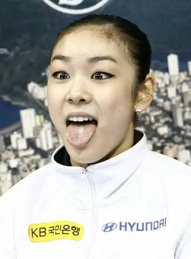 图文四大洲赛女单自由滑金妍儿吐舌怪表情