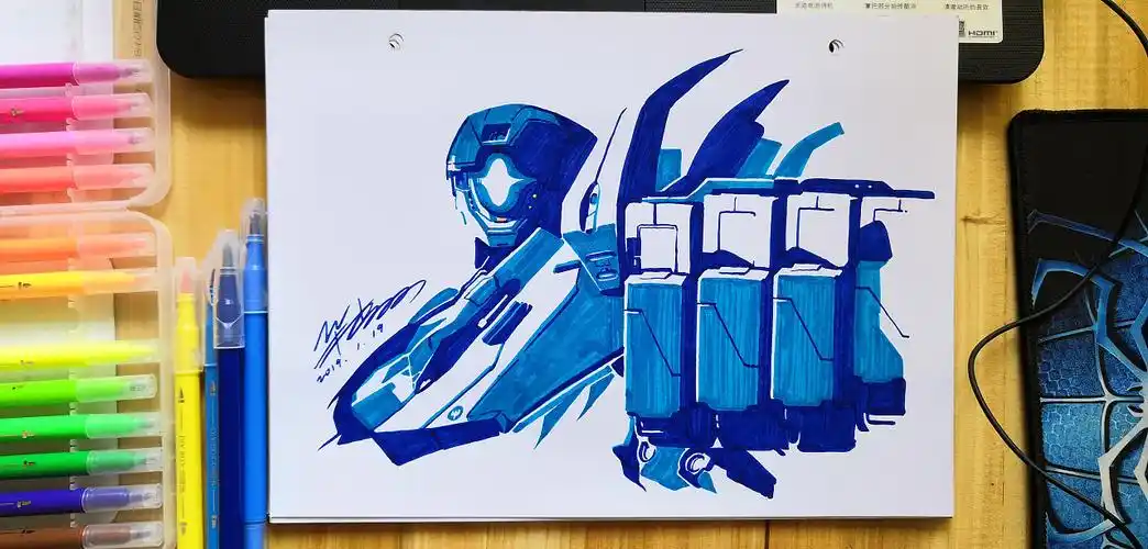 环太平洋2机甲大全水彩笔画