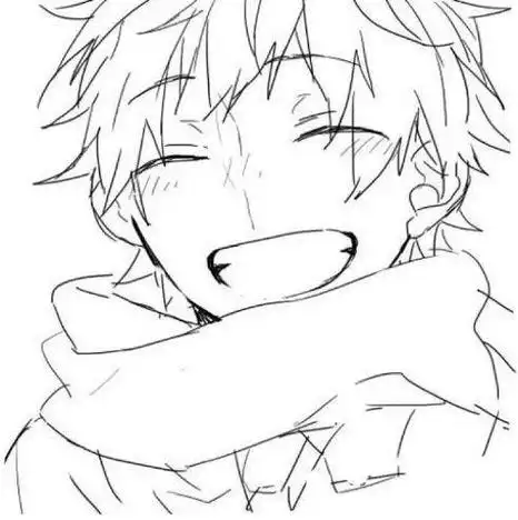 手绘 动漫叼着烟斗的男生动漫简笔画卡通动漫人物简笔画男生帅气男孩