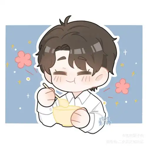 江教授的鸡汤小馄饨宇宙第一好吃_破云严江严峫q版同人绘画作品