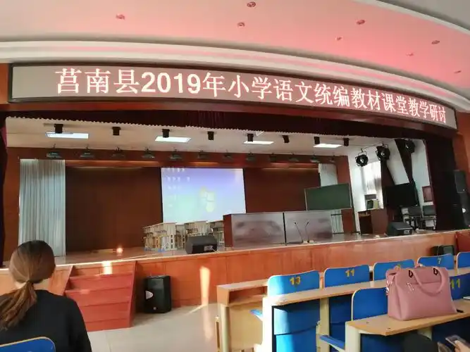 今天在莒南四小我参加了莒南县2019年小学语文统编教材课堂教学研讨