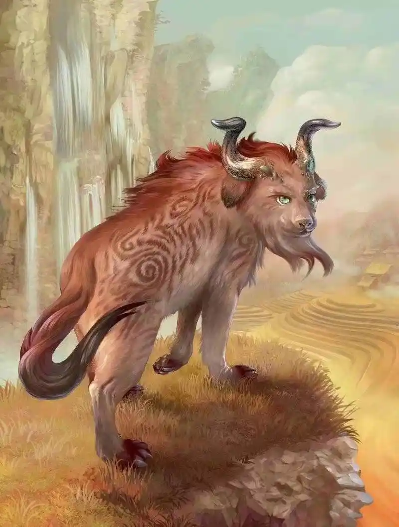 山海经怪兽厚涂原画 - 米画师