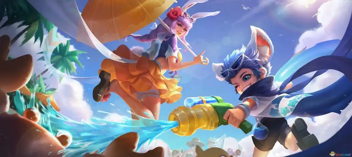 王者荣耀两款夏日皮肤封面曝光露娜新原画与孙策原画预览