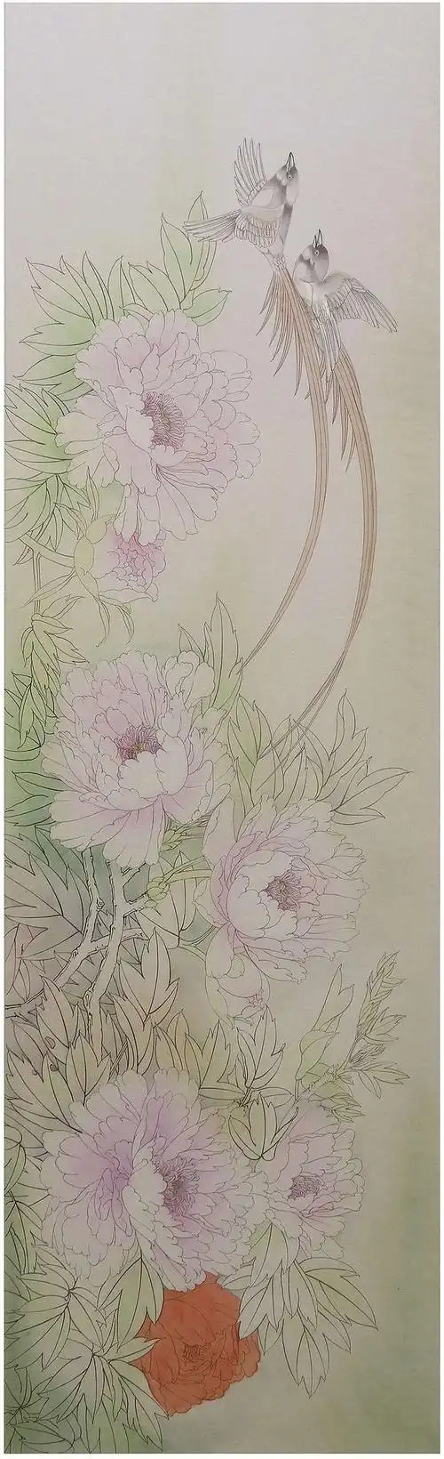 郑玲玲工笔牡丹《富贵长寿》绘制步骤