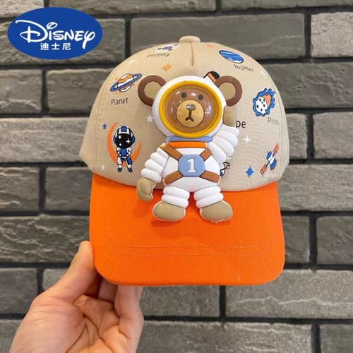 迪士尼(disney)帽子春秋薄款卡通鸭舌帽男童女童棒球帽遮阳宝宝防晒