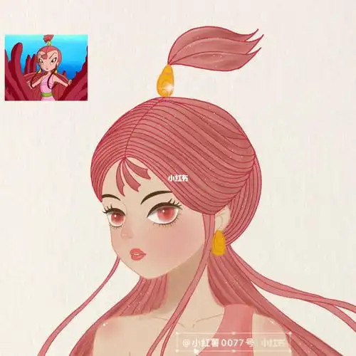 画个哪吒传奇里面的小龙女和小白鱼95