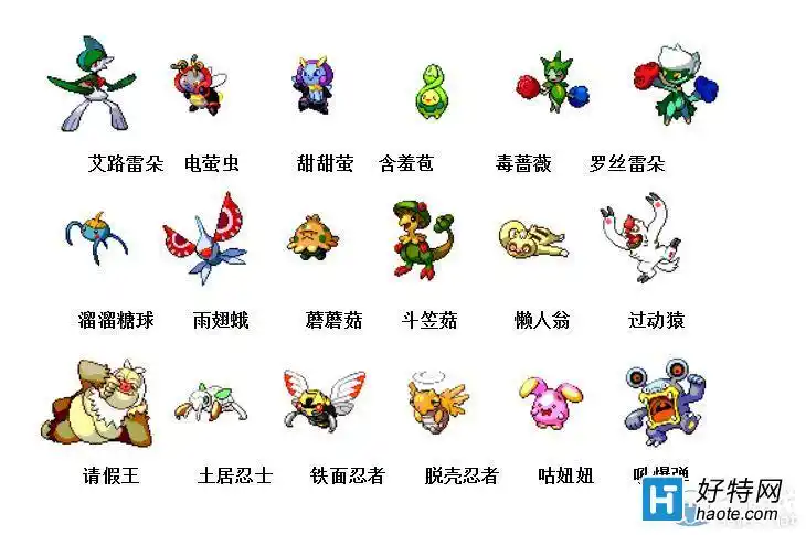 神奇宝贝图鉴大全_神奇宝贝进化顺序_好特教程