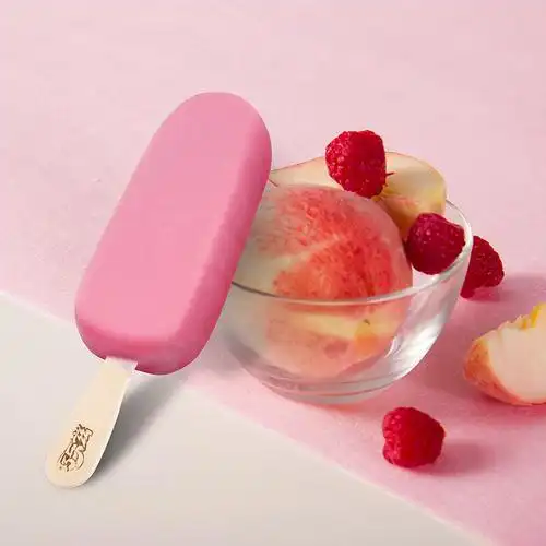 伊利 巧乐兹绮炫水蜜桃味巧克力脆层覆盆子酸奶口味雪糕冰淇淋冰激凌