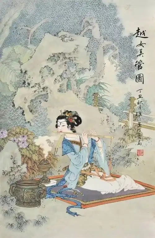 绝美工笔仕女图画中佳人婀娜多娇太传神了