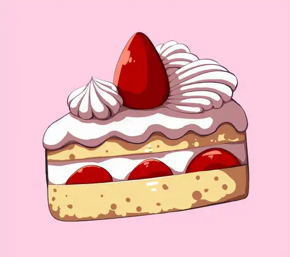 生日蛋糕怎么画简单3步教你画出草莓蛋糕