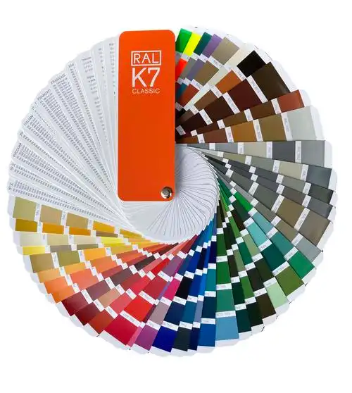 劳尔k7色卡国际标准通用油漆涂料烤漆色卡ral色卡