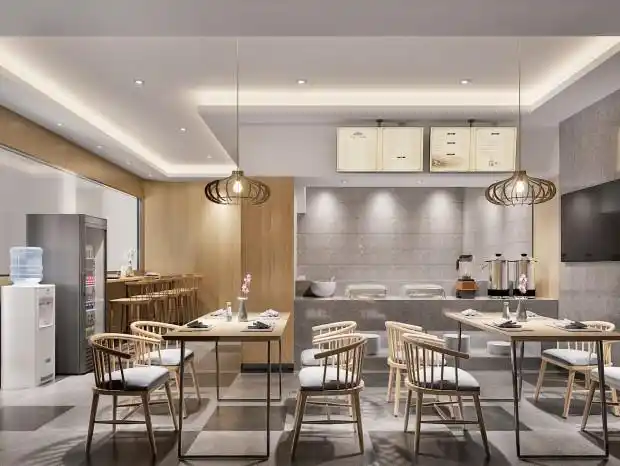 现代餐馆 面馆 快餐店 早餐店 混沌店 饭店 餐桌椅 餐厅吊灯