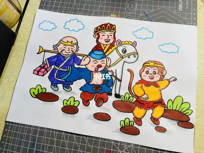 唐老鸭的简笔画图片 唐老鸭简笔画西游记师徒四人简笔画 西游记简笔画