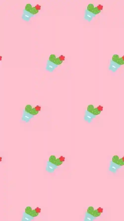 小清新可爱平铺背景iphone壁纸下载