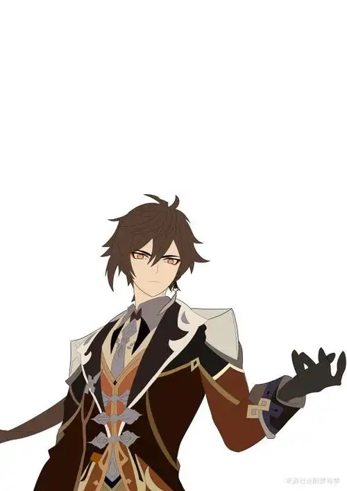 钟离(立绘)-原神社区-米游社