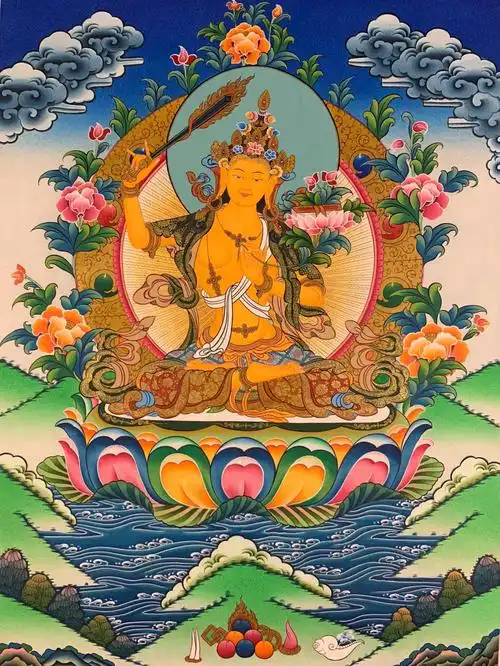 文殊菩萨唐卡05