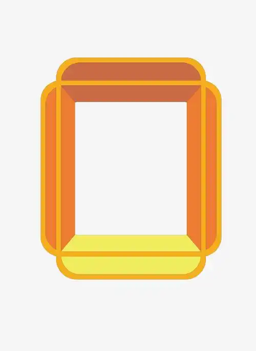 矢量卡通立体长方形文本框png