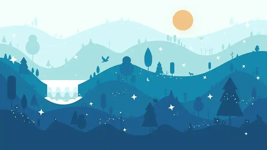 扁平化简约风景插画|平面|图案|美工编号167167 - 原创作品 - 站酷