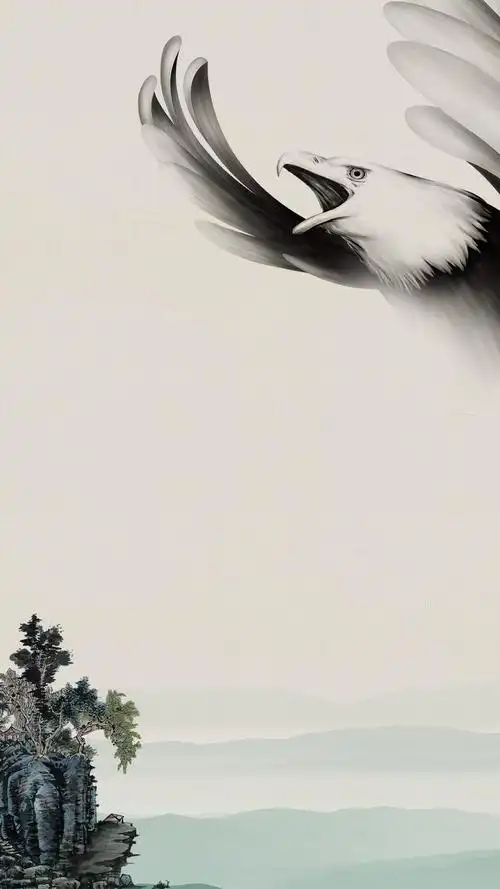 简约中国风水墨psd背景素材