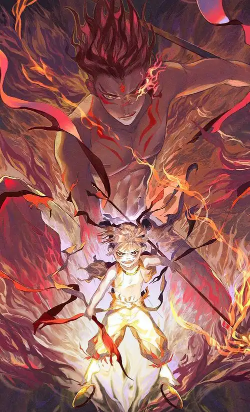 古言唯美古风插画壁纸魔童降世之哪吒哪吒来自网络