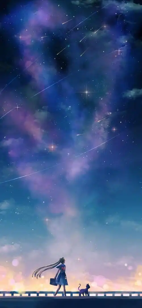 "梦幻动漫风"壁纸∽美少女战士梦幻夜景系列