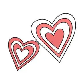 双鲸爱心图案图片