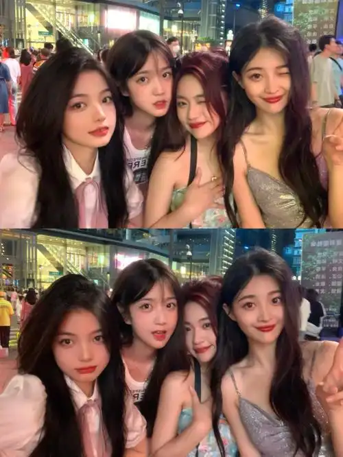 我们四个各美各的姐妹合照分享