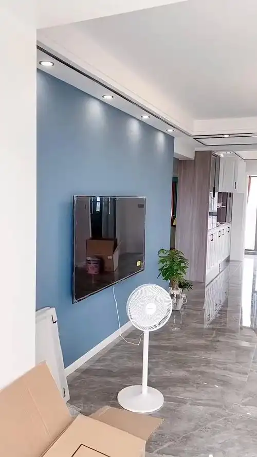 客厅太空漫步 灰蓝点缀,超级漂亮