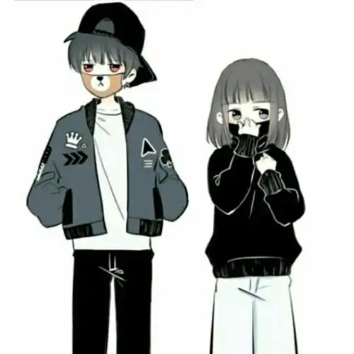 男女闺蜜图片卡通头像