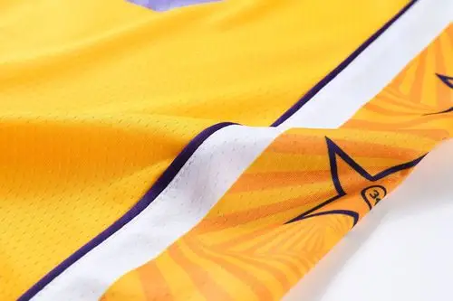 新款湖人城市版23号詹姆斯球衣比赛出场运动篮球服套装印字号定制