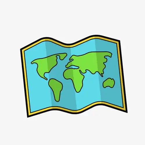 卡通地图素材免费下载_觅元素