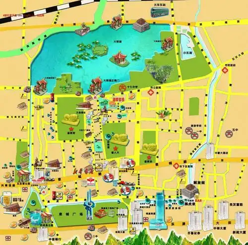 济南老城地图全图查询云南厦门广州杭州上海北京电子地图中国政区图