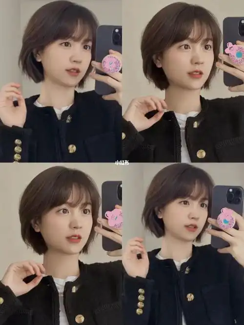 韩式女生甜美短发适合夏天减龄显脸小