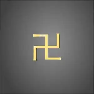 佛教卍万字符祥瑞标志手机金属贴纸通用支持定制