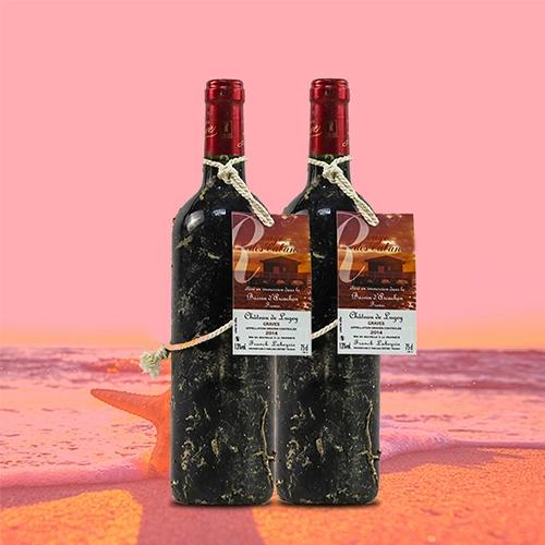 法国原瓶进口海底陈酿格拉夫海藏干红葡萄酒2018年份750ml